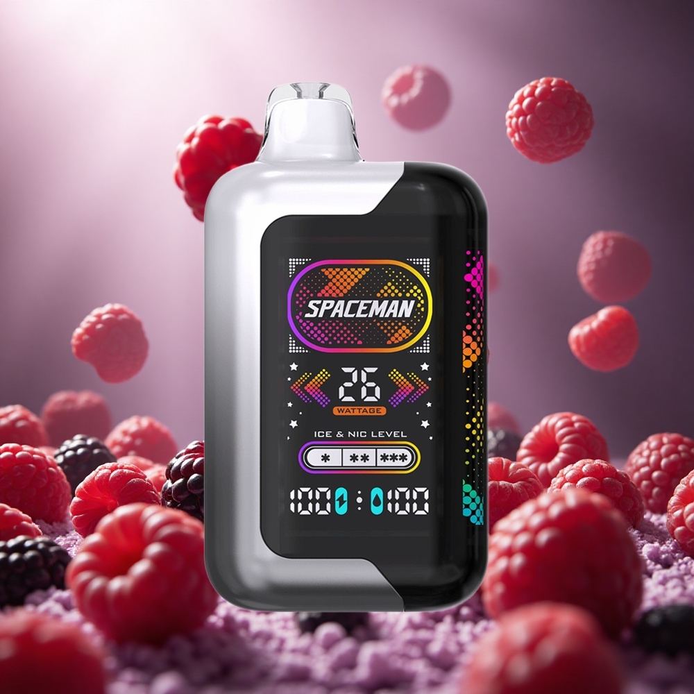 SMOK SPACEMAN SP40000 40000 Puffs Melnāogu Aveņu Vienreizlietojamais Vape