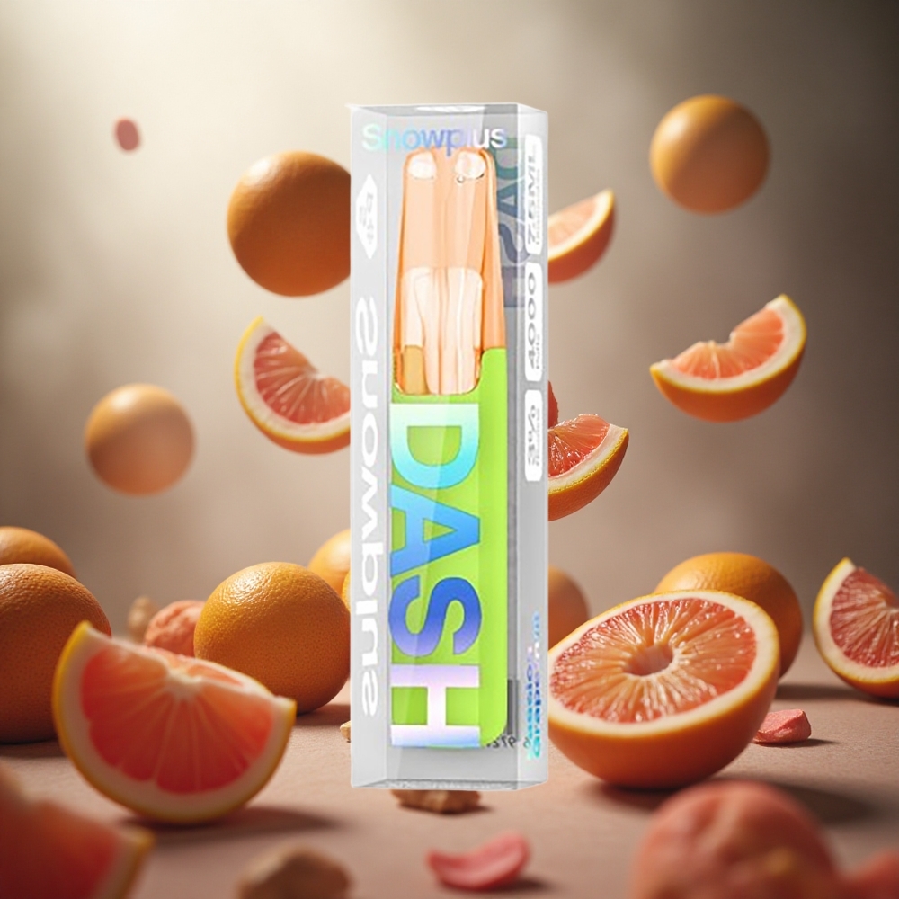 Snowplus Dash 4000 Puffs Vienreizlietojama Ierīce Apsēstības Greipfrūts (3%, 5%)
