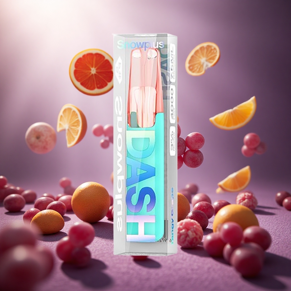 Snowplus Dash 4000 Puffs Vienreizlietojama Ierīce Skābais Vīnogu ar 3%,5% Nikotīna Saturu