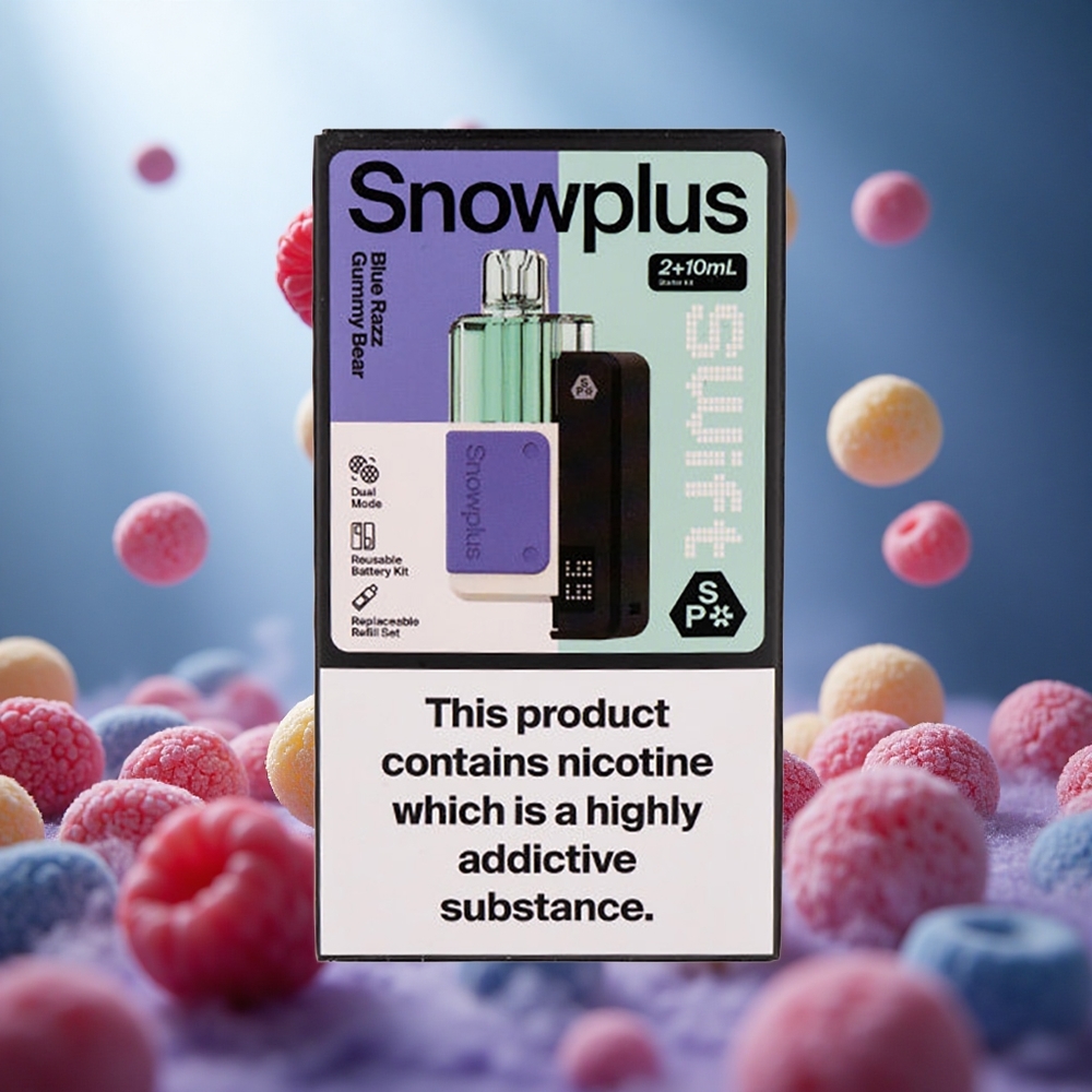 Snowplus Swift 5000 Puffs 2% Nikotīns & Zilā Jāņogu Gumiķēpa