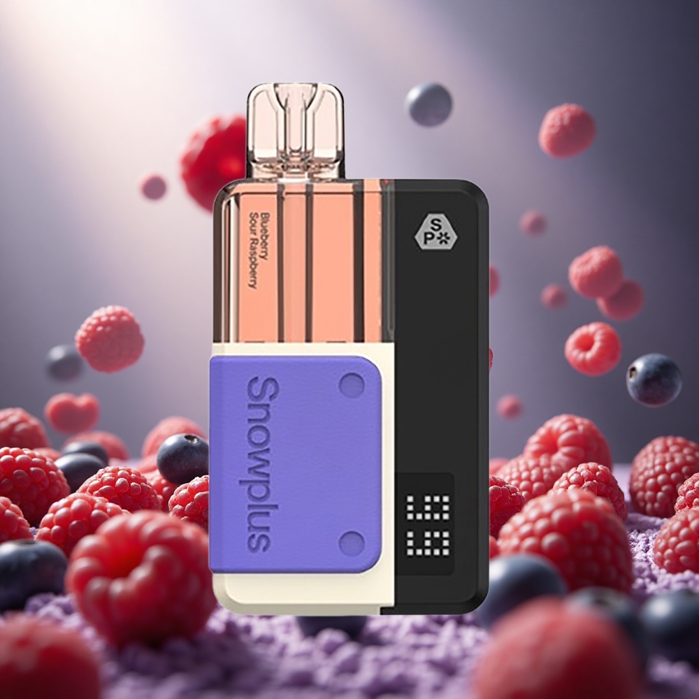 Snowplus Swift 5000 Puffs Zilene ērkšķoga Skābā avenē 2+10 ml Dual Mesh
