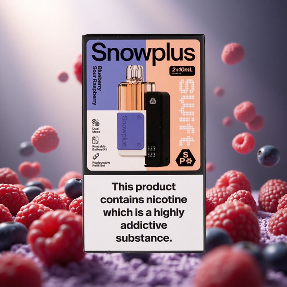Snowplus Swift 5000 Puffs Zilene ērkšķoga Skābā avenē 2+10 ml Dual Mesh