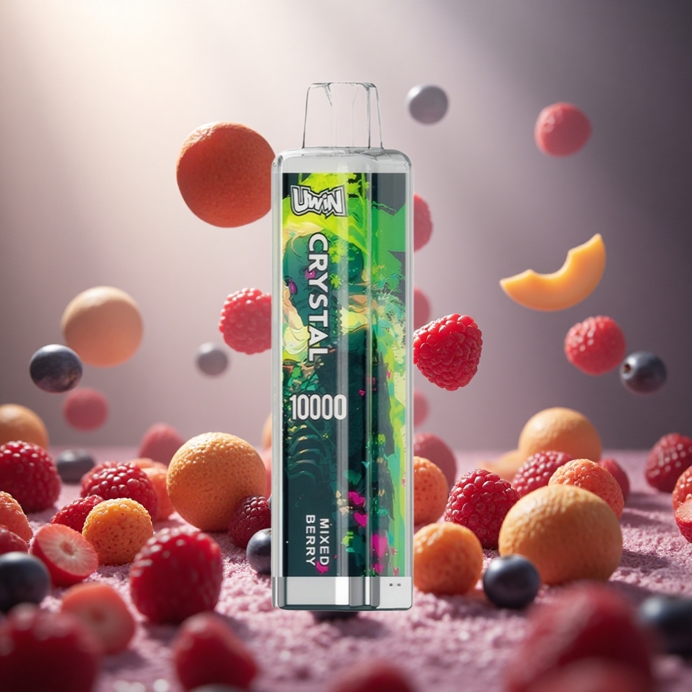 UWIN Crystal 10000 Puffs Jauktā Oga RGB Gaismas Vienreizlietojamais Vape