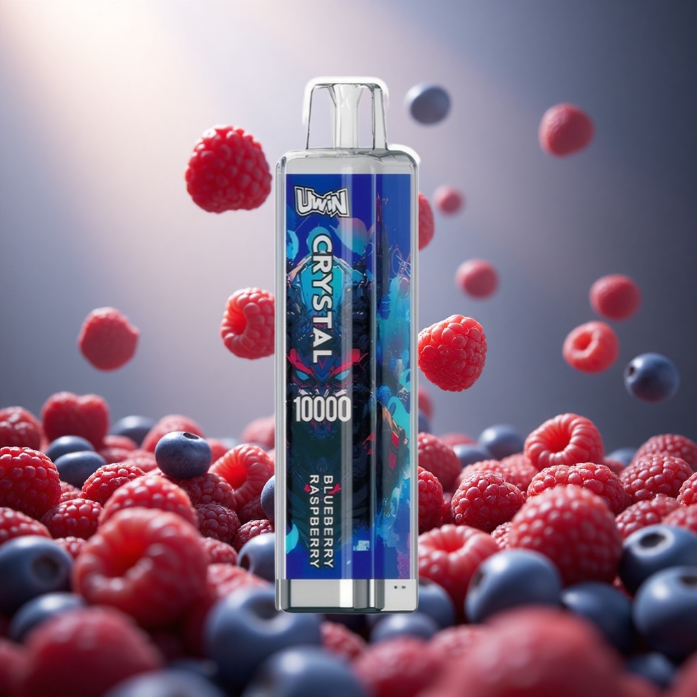 UWIN Crystal 10000 Puffs Zilene Aveņu Vienreizlietojamais Vape