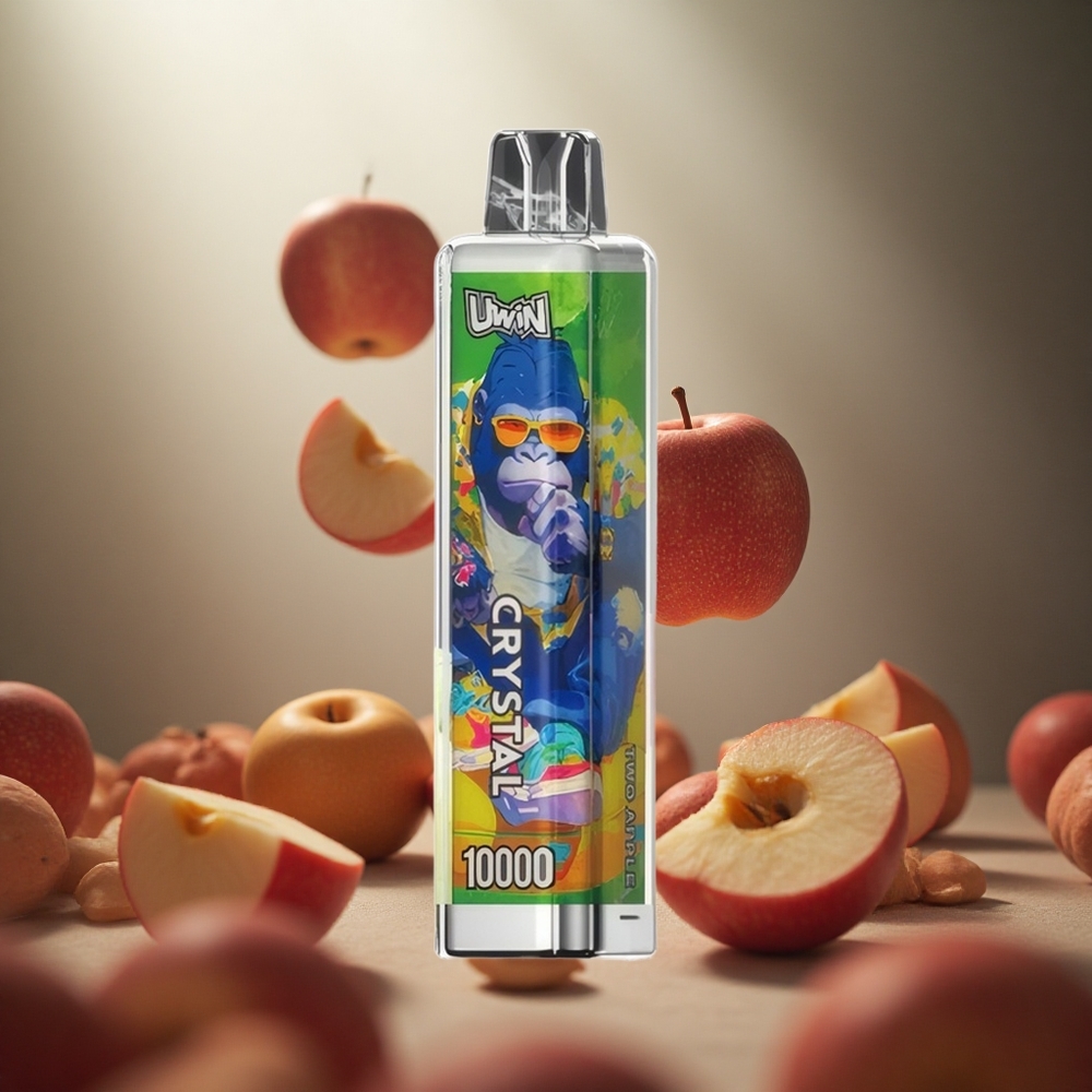 Uwin Crystal 10000 PuffsDivi Āboli (0,8 Ohm sieta spole, RGB gaismas)