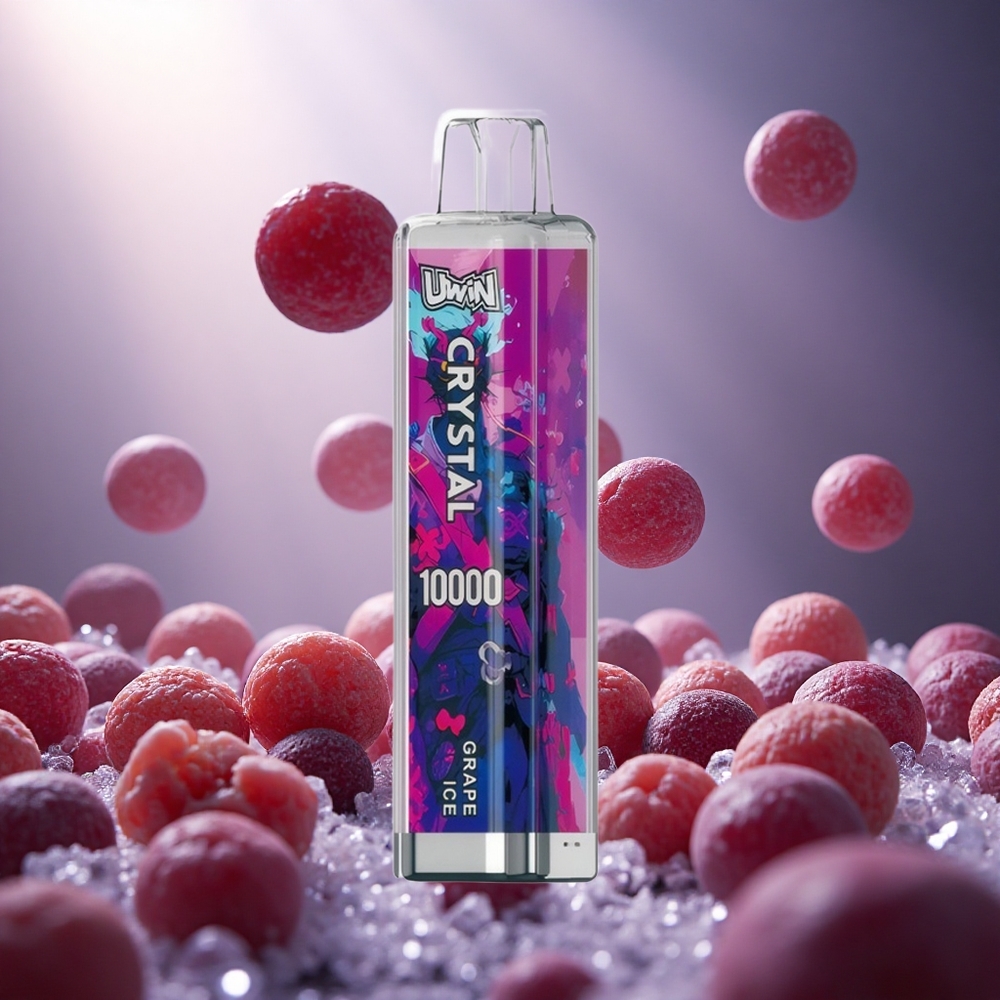Uwin Crystal 10000 Puffs Vīnogu Ledus Vienreizlietojamais Vape