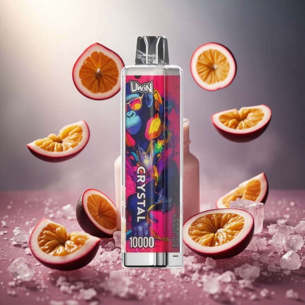 Uwin Crystal 10000 Puffs Vienreizlietojamais Vape Pasiflora Ledus