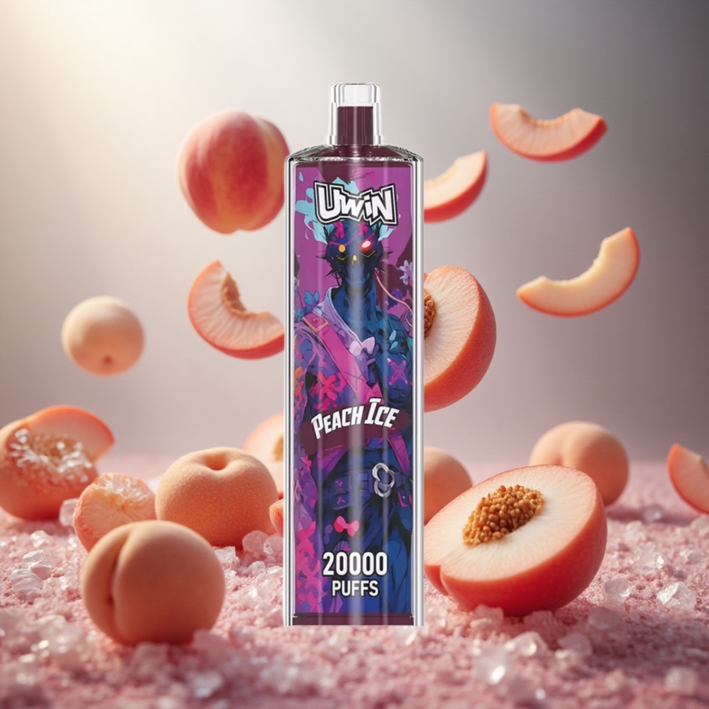 Uwin Shisha Hookah Crystal 20000 Puffs Persiku Ledus