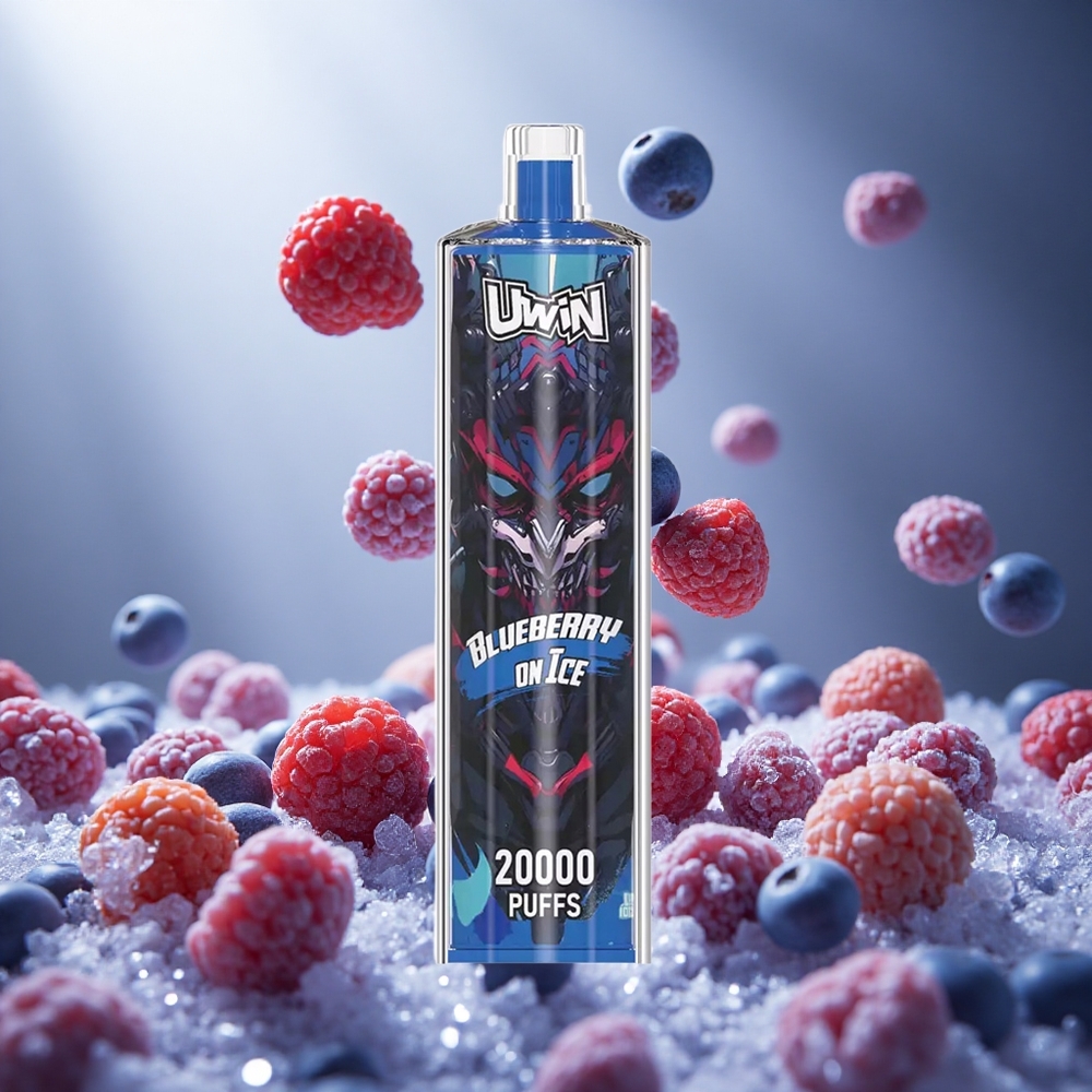 Uwin Shisha Hookah Crystal 20000 Puffs Zemenes Ledā