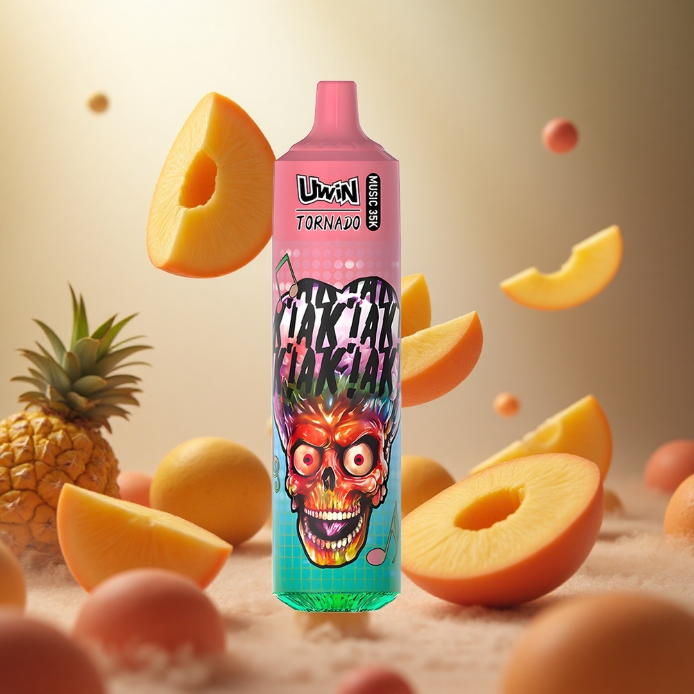 Uwin Tornado 35K Puff Smaržu Kombinācija Persiku Mango Ananāsu