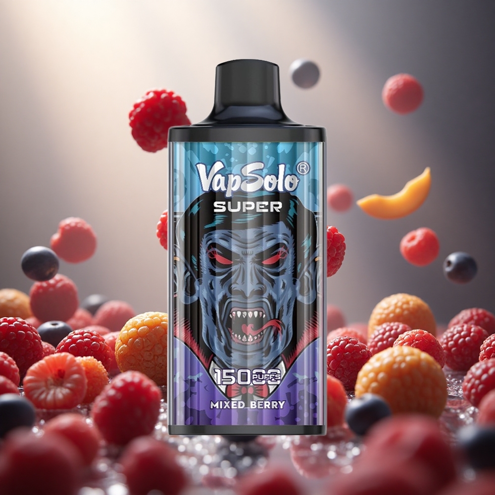 Vapsolo Super 15000 Puffs Izmērāms Vape Jauktas Ogles