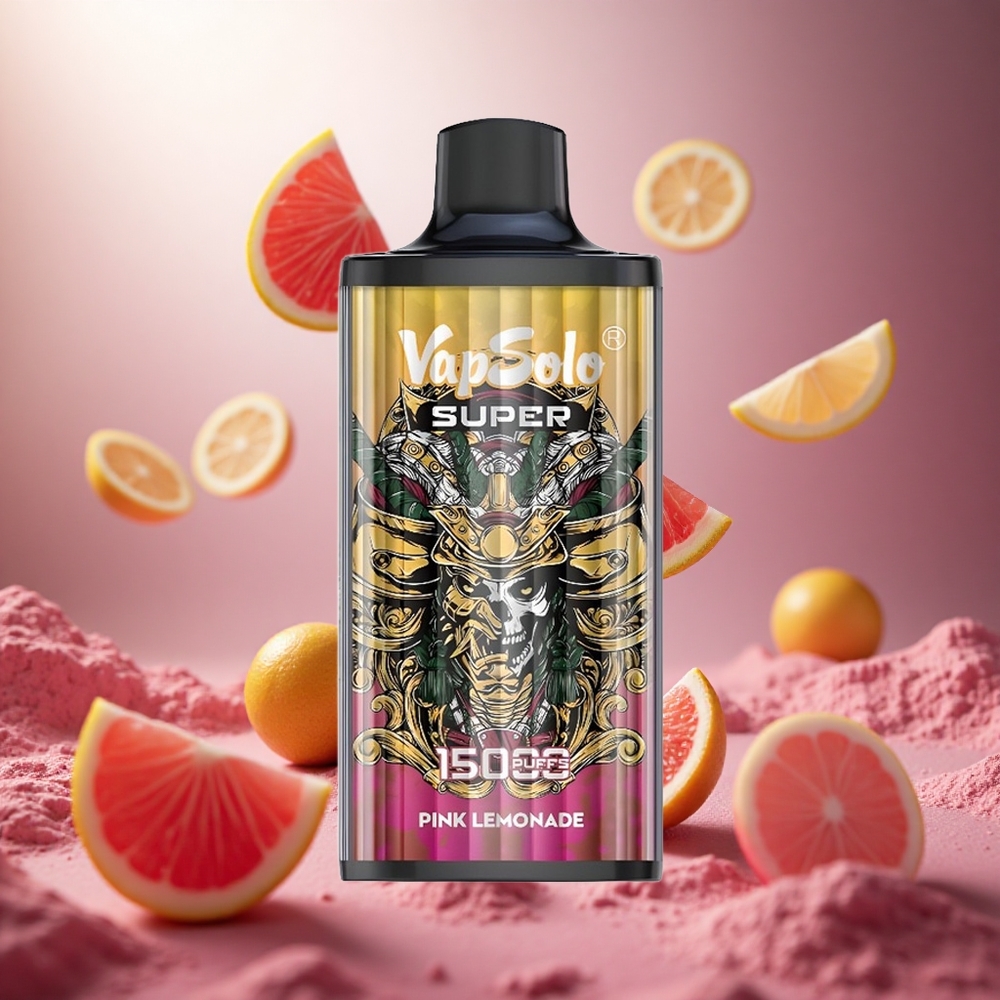 Vapsolo Super 15000 Puffs Super Rozā Citronāde