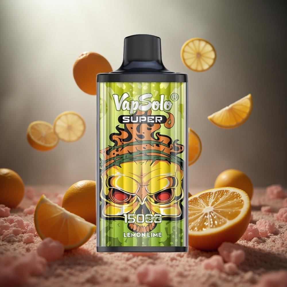 Vapsolo Super 15000 Puffs Vienreizlietojamais Vape Citrons Laima