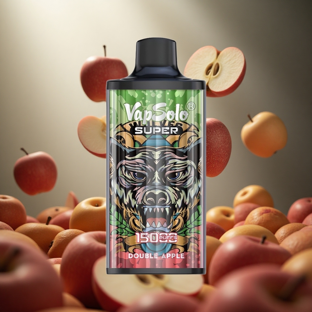 Vapsolo Super 15000 Puffs Vienreizlietojamais Vape Dubultā Ābols