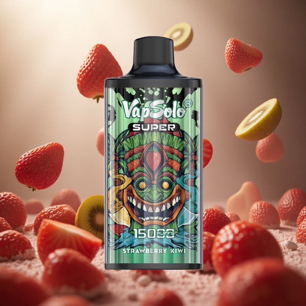 Vapsolo Super 15000 Puffs Vienreizlietojamais Vape Zemene Ķīviņš