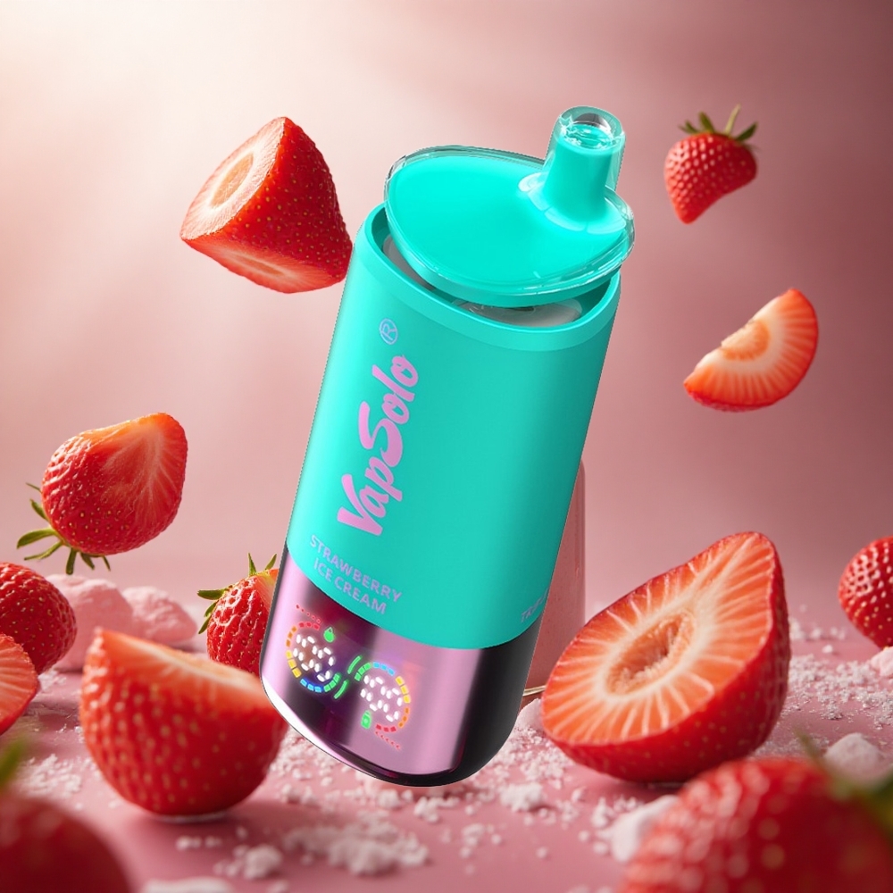 VapSolo Triple 30000 Puffs 40ml Zemeņu Saldējums