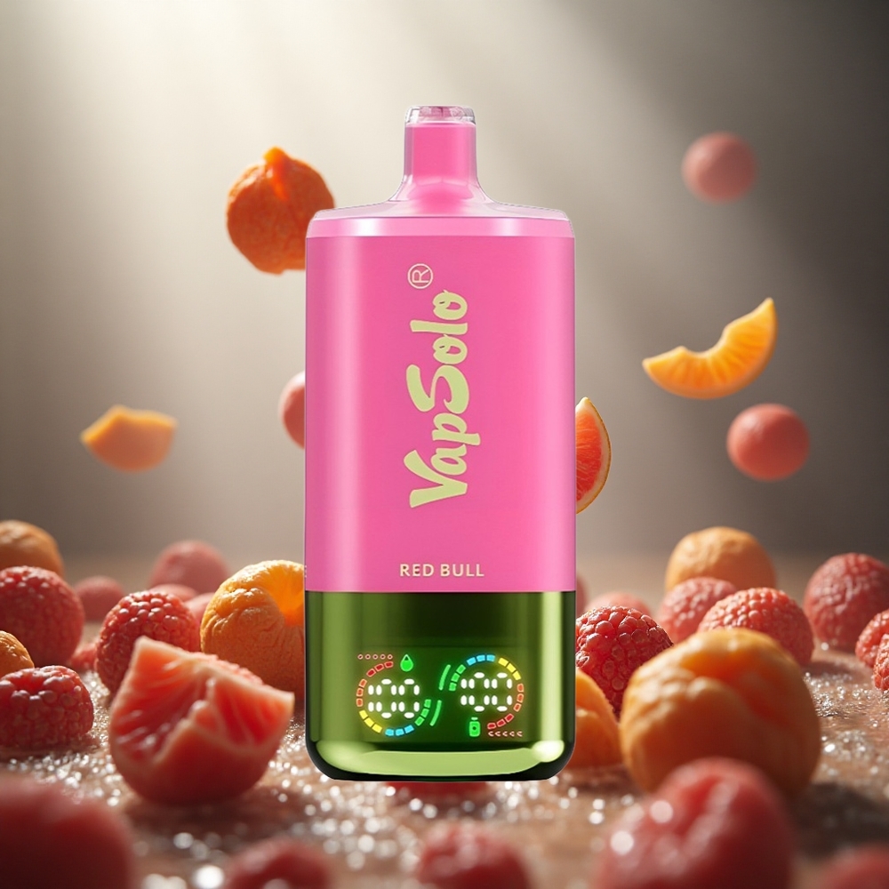 VapSolo Triple 30000 Puffs Vienreizlietojamais Vape Sarkanā Vērsis