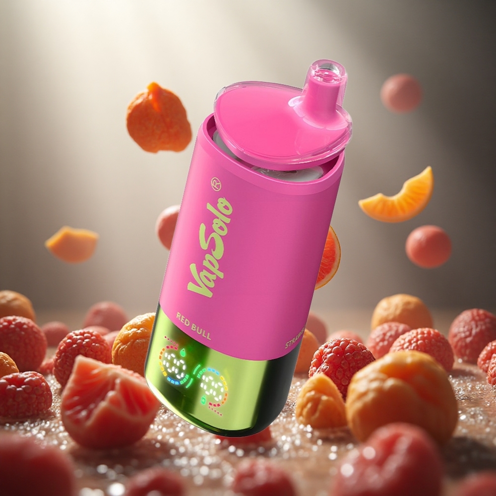 VapSolo Triple 30000 Puffs Vienreizlietojamais Vape Sarkanā Vērsis