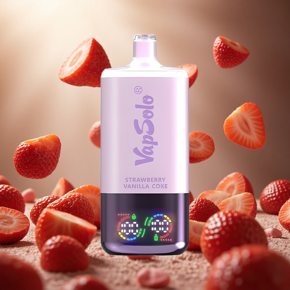 VapSolo Triple 30000 Puffs Zemeņu Vanilja Kola