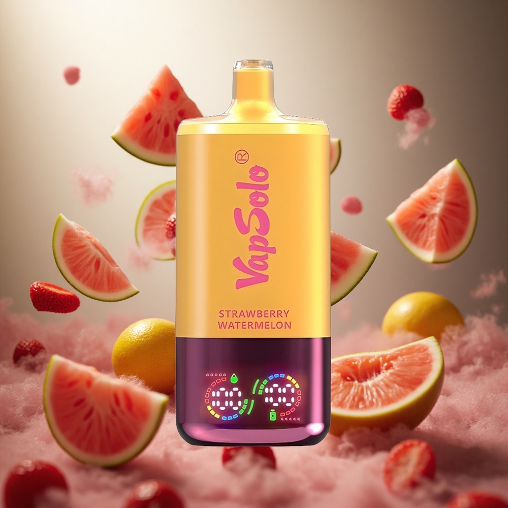 Vapsolo Triple 30000 IekšPuffs Vienreizlietojamais Vape Zemeņu Arbūzs & Citronu Persiks