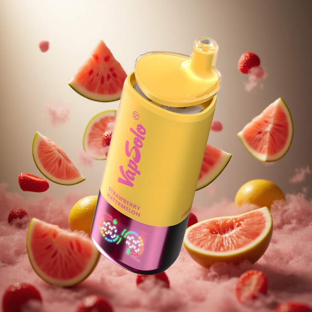 Vapsolo Triple 30000 IekšPuffs Vienreizlietojamais Vape Zemeņu Arbūzs & Citronu Persiks
