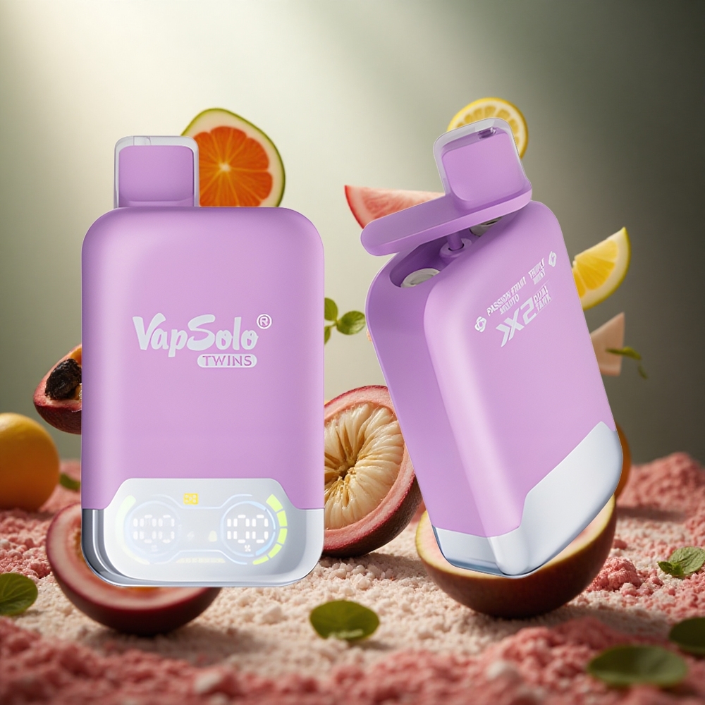 Vapsolo Twins 20000 Puffs Vienreizlietojamais Vape Marakuļa Mojito & Trīskāršā Mētra