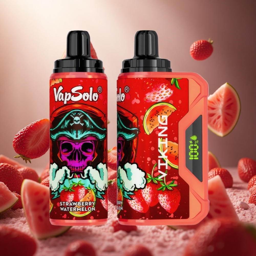 VapSolo VIKING 12000 Puffs Izmetamā Vape Zemeņu Arbūzs