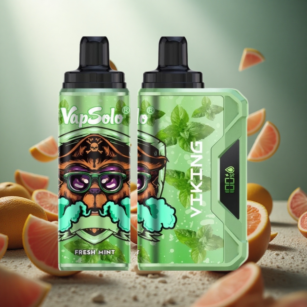 VapSolo VIKING 12000 Puffs Izmetamais Veips Svaigā Mētra