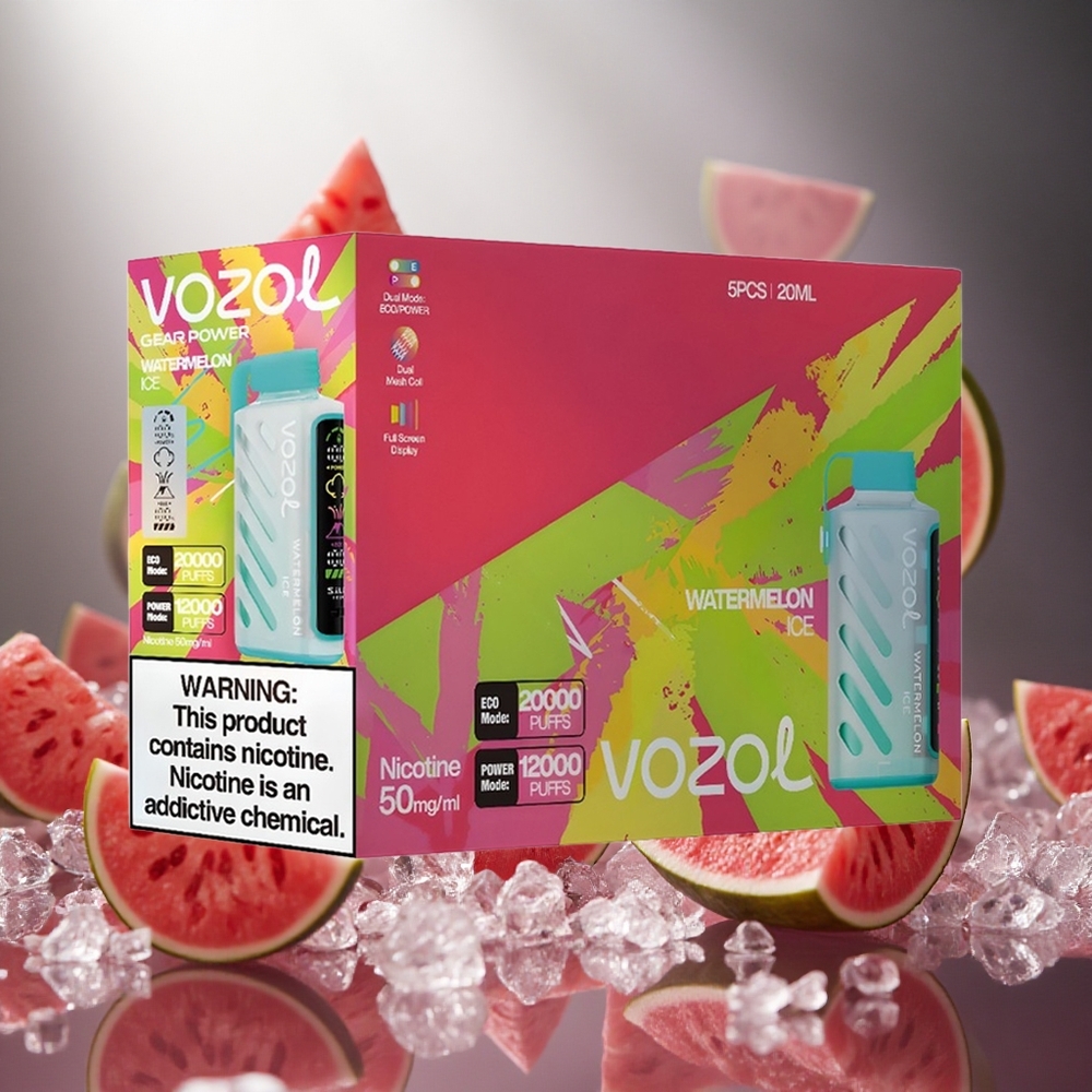 VOZOL Gear Power 20000 Iekšpildīta E-Likvīda Jaunā 20mL Arbūza Ledus