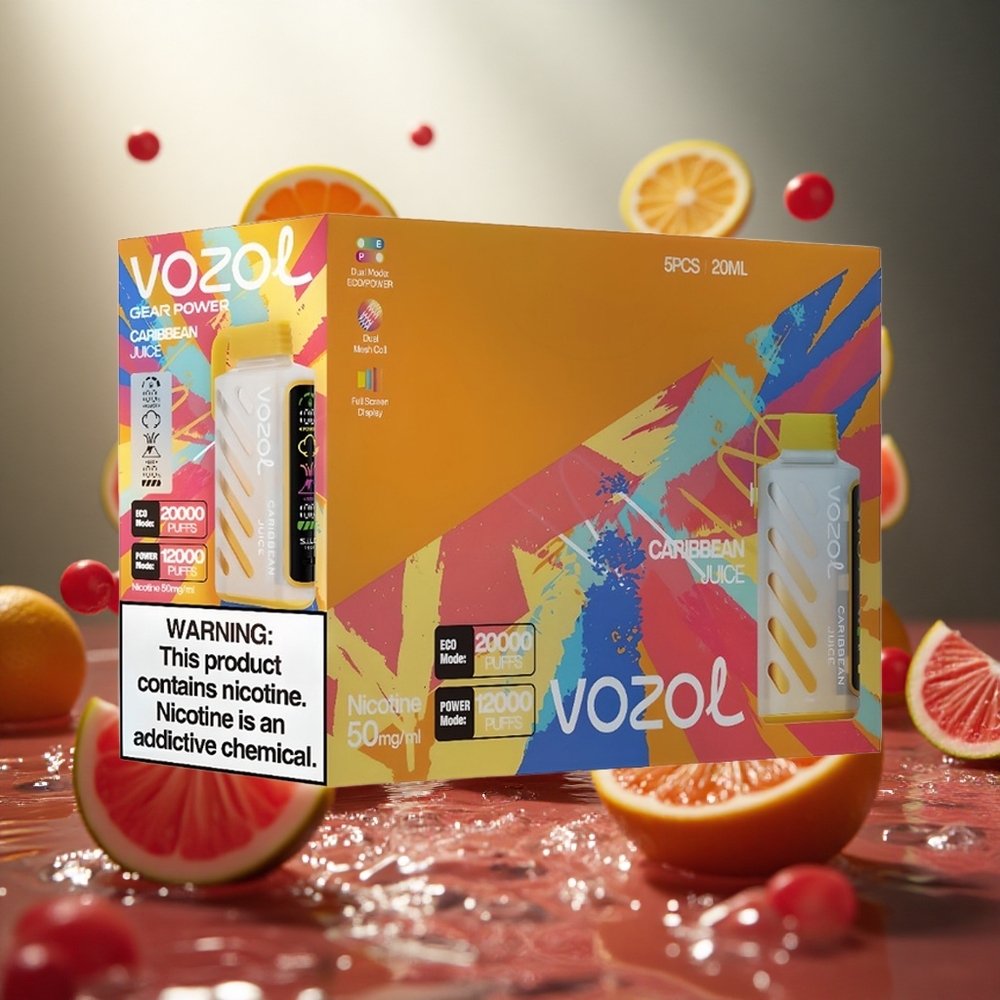 VOZOL Gear Power 20000 Puffs Karību Sula Vienreizlietojamais Vape