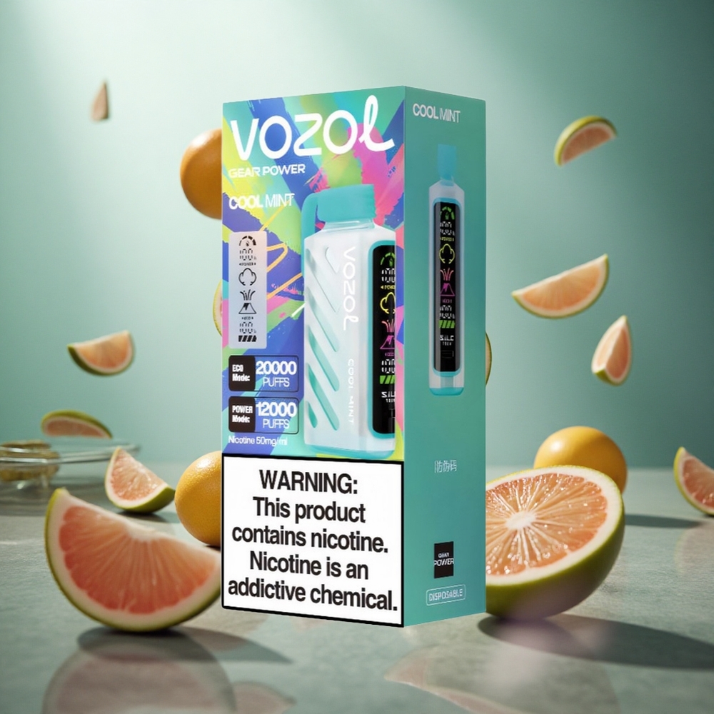 VOZOL Gear Power 20000 Puffs Vienreizlietojamais Vape Vēsā Mētra