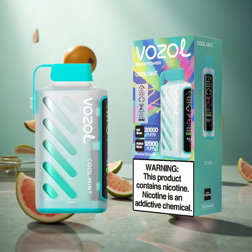 VOZOL Gear Power 20000 Puffs Vienreizlietojamais Vape Vēsā Mētra