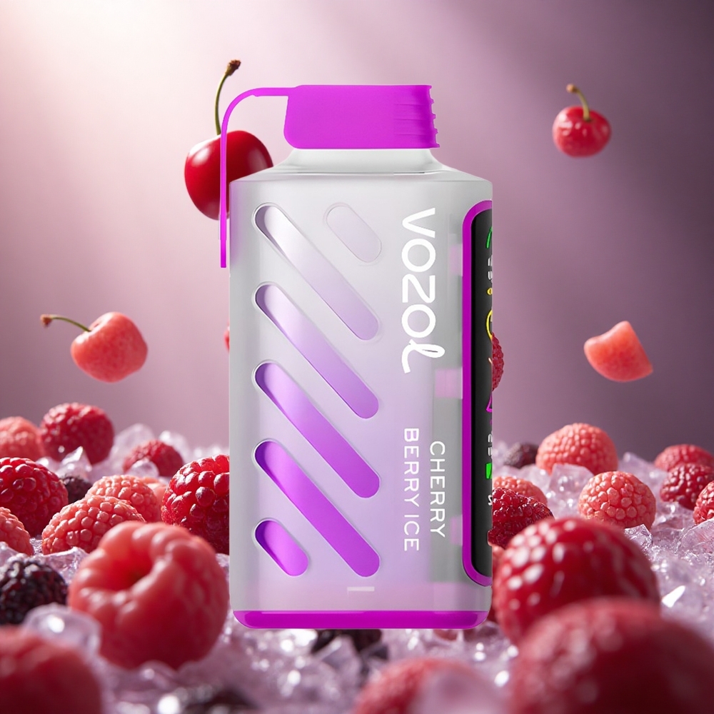 VOZOL Gear Power 20000 Puffs Vienreizlietojamais Vape Ķiršu Ogu Ledus