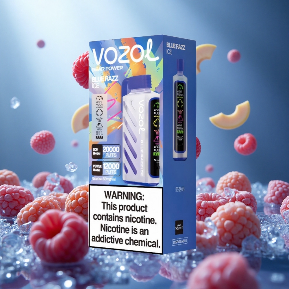 VOZOL Gear Power 20000 Puffs Zilā Aveņu Ledus