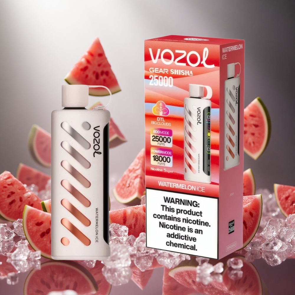 VOZOL Gear Shisha 25000 Puffs Arbūza Ledus Šiša