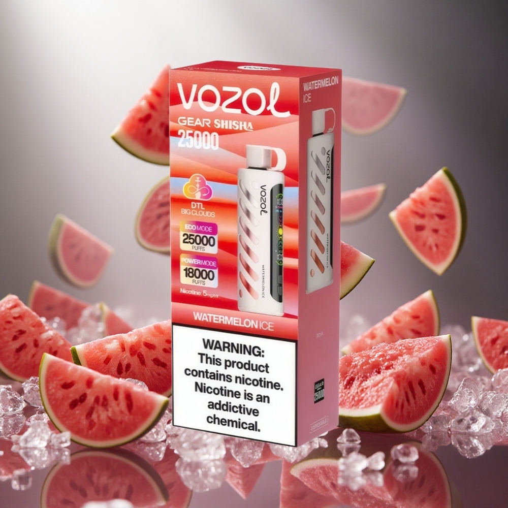 VOZOL Gear Shisha 25000 Puffs Arbūza Ledus Šiša