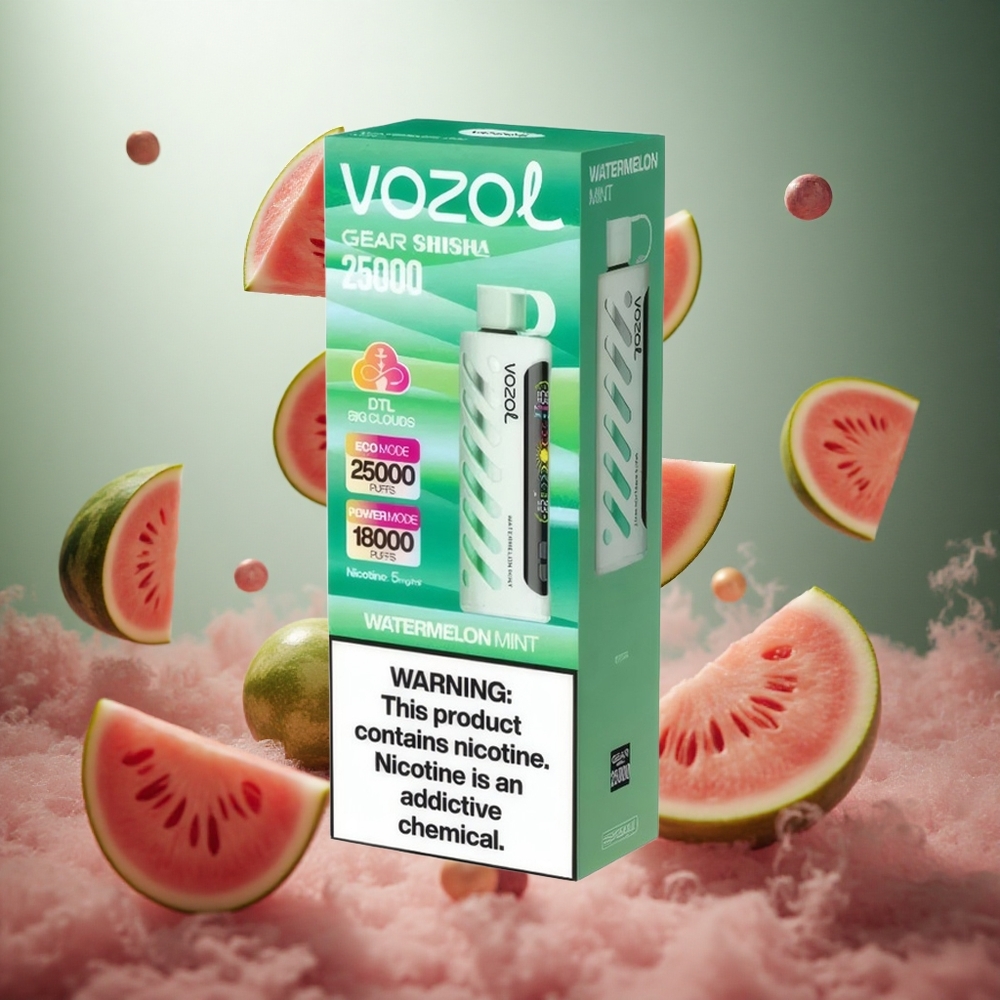 VOZOL Gear Shisha 25000 Puffs Arbūzs Mētra
