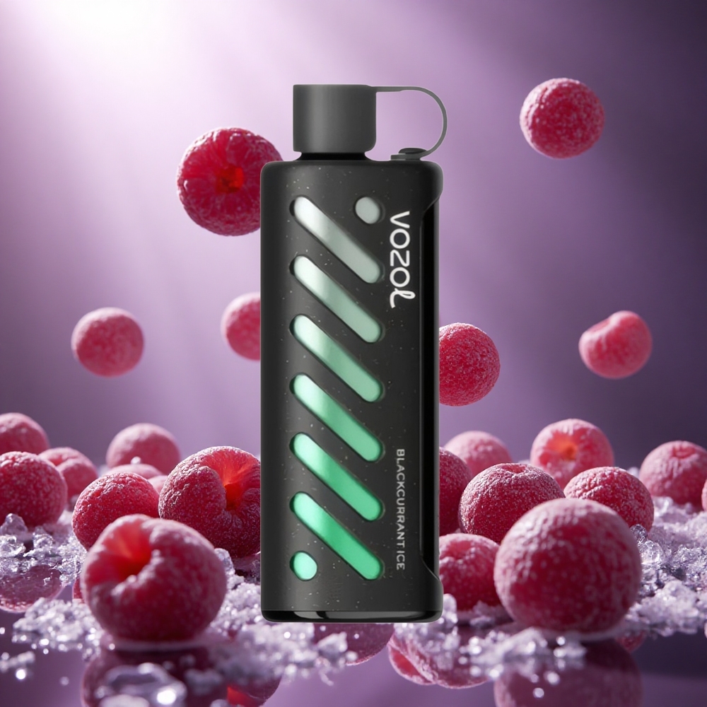 VOZOL Gear Shisha 25000 Puffs Melnais Govs Ledus