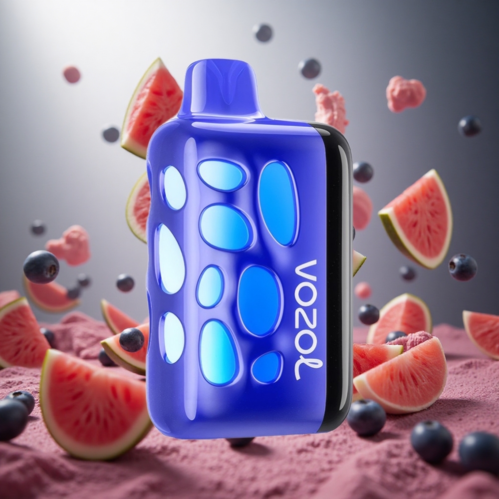 VOZOL RAVE 40000 270 grādu Spožais Dizains 20/50mg/ml Nikotīns Zilene Arbūzs