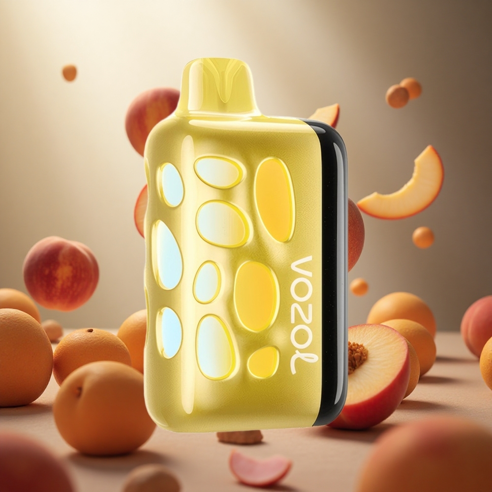 VOZOL RAVE 40000 Vienreizlietojamais Vape Mangos Persiks 270 grādu Vibrējošs Dizains 80% Uzlādēts 20 Minūtēs