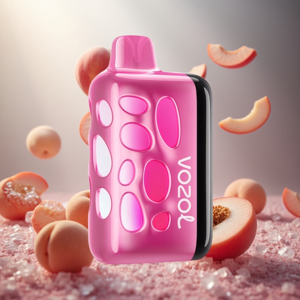 VOZOL RAVE 40000 Vienreizlietojamais Vape Persiku Ledus ar 20/50mg/ml Nikotīna