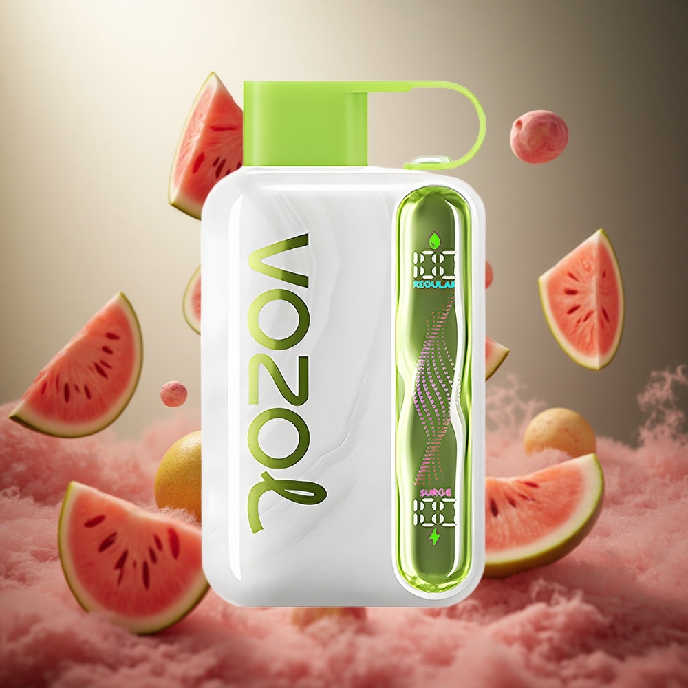 VOZOL STAR 40000 Puffs Izmēģinājams Veips Arbūzs Skābais Persiks 1000mAh Akumulators Type-C Uzlāde