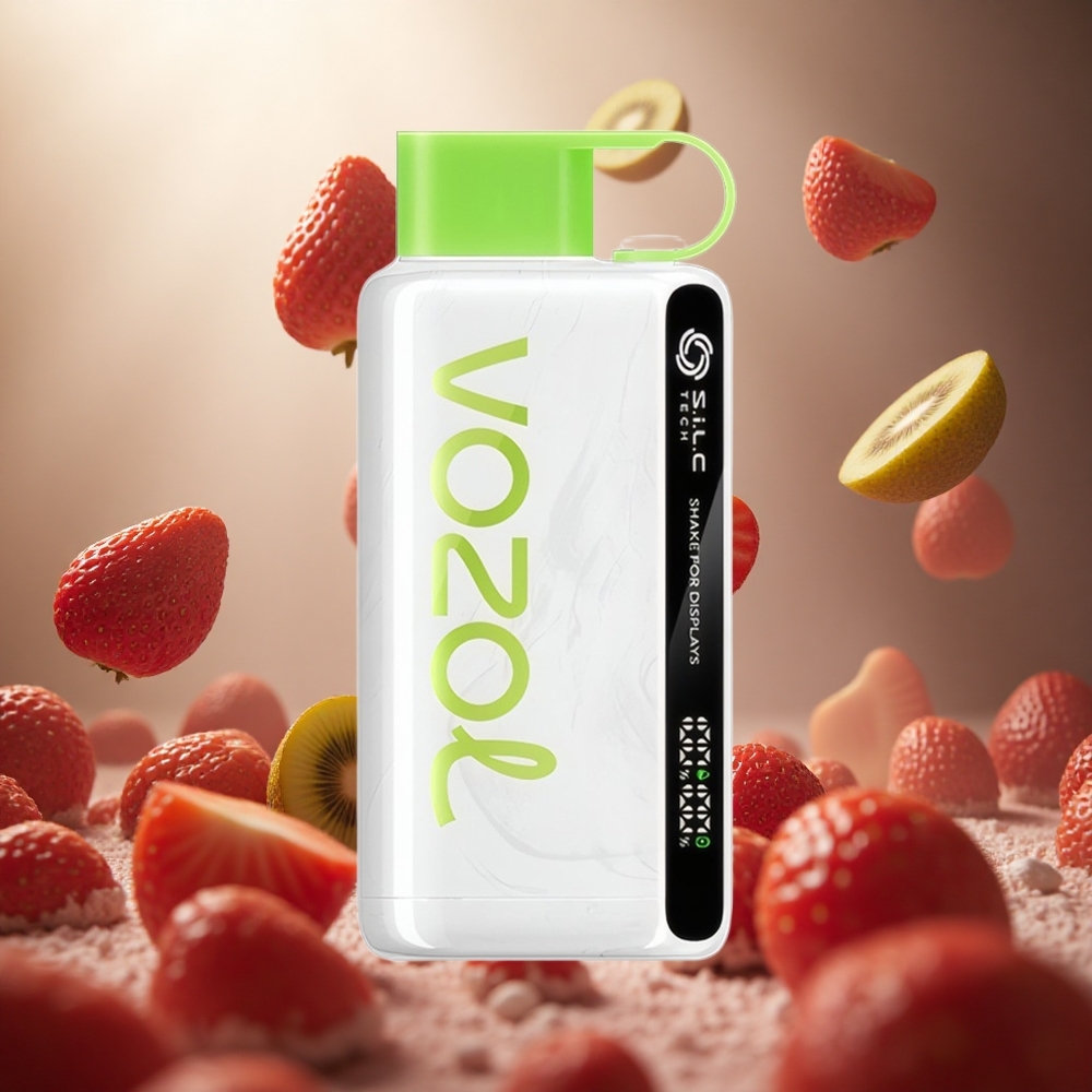 VOZOL STAR 9000/12000 Zemeņu Ķīvija Vape ar 30% ātrāku uzlādi