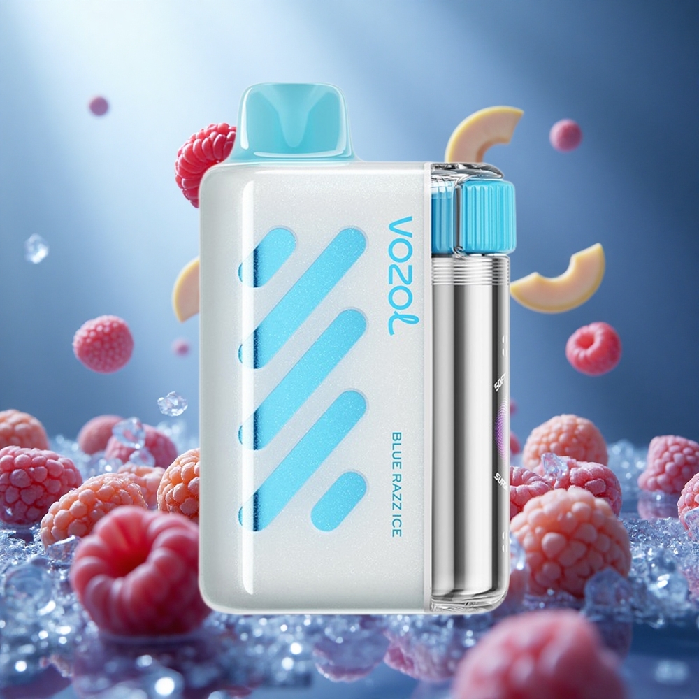VOZOL VISTA 40000 Puffs Izkārtojuma Vape Zilā Aveņu Ledus