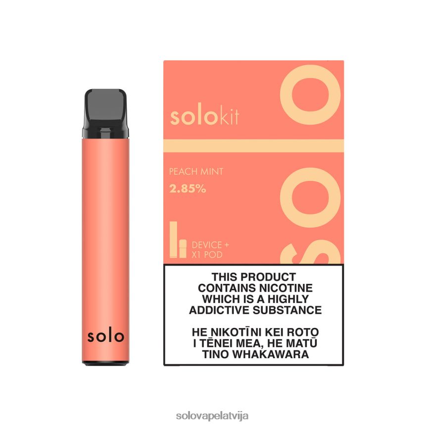 Solo pod komplekts persiku piparmētra | Solo Vape Near Me 8FR2NJ44