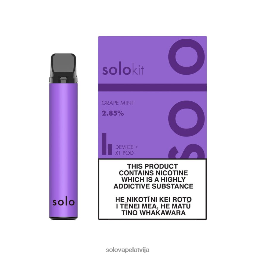 Solo pod komplekts vīnogu piparmētra | Solo Vape How To Use 8FR2NJ45