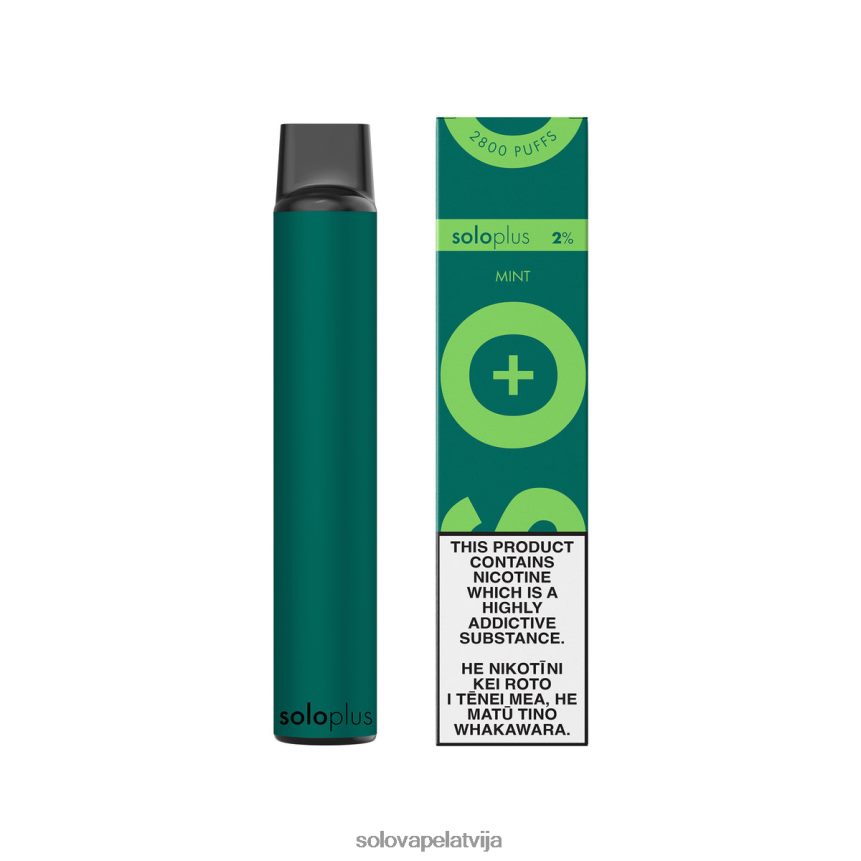Solo Plus vienreizējās lietošanas vape piparmētra | Solo Vape Flavours 8FR2NJ33