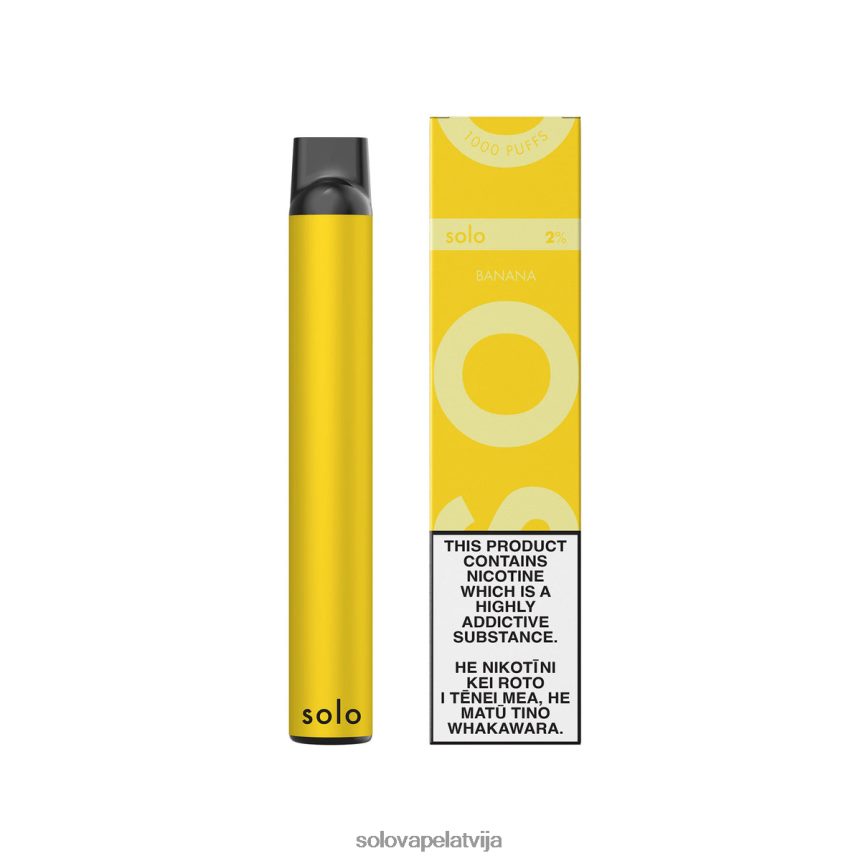 Solo vienreizējās lietošanas vape banāns | Solo Vape Riga 8FR2NJ11