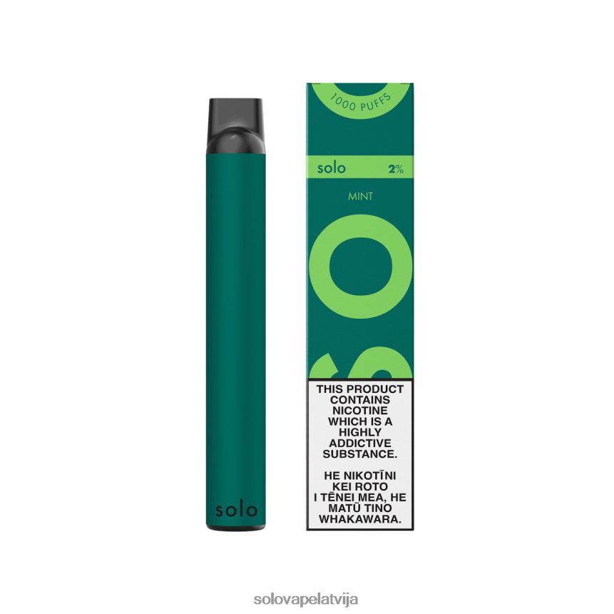 Solo vienreizējās lietošanas vape piparmētra | Solo Vape Flavours 8FR2NJ1
